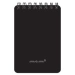 Märkmeplokk spiraalköites A7 MEMO ruuduline 60 lehte must