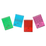 Märkmeplokk spiraalköites ülevalt A7 ruuduline SMLT kartongkaaned 50 lehte