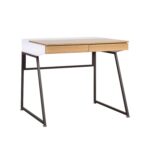 Kirjutuslaud STUDY 90x60xH76cm, tamm, melamiinplaat, metall