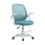 Laste töötool EMMY jalatoega 59x57xH87-99cm, türkiissinine