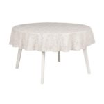 Laudlina PARTY pitsiga, D170cm, heledad lilled, 50% polüester, 50% puuvill, kangas 589