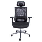 Arvutitool/kontoritool FLEX 70x70xH116-126cm, must