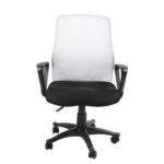 Töötool TREVISO, 59x58xH90-102cm, must/valge, polüesterkangas, plastik