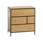 Kummut HEDVIG 70x40xH74,5cm, saar/must