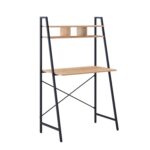 Kirjutuslaud STUDY riiuliga 84x44xH142cm, tamm/pruun