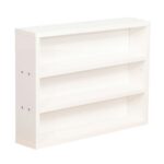 Riiul LESTER 48x10xH36cm, valge melamiin