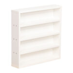 Riiul LESTER 48x10xH47,5cm, valge melamiin