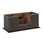 Pliiatsitops WALTER 8x28xH11cm, tumepruun, kunstnahk