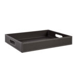 Kandik WALTER 30x40xH6cm, tumepruun, kunstnahk