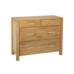 Kummut CHICAGO NEW 4 sahtliga, 105x45xH84cm, puit: tammespoon, värvus: naturaalne