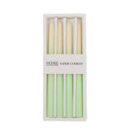 Antiikküünal CAROLA 4tk 25cm roheline/valge pärlmuter