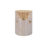 LED-küünal WINGS GOLDIE D7,5xH10cm kuldne, taimer 6h