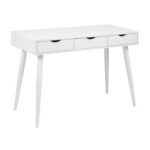 Kirjutuslaud NEPTUN 110x50xH77cm, valge, melamiinplaat, metall