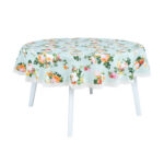 Laudlina SUMMER FLOWER pitsiga, D170cm, lilleline, 20% polüester, 80% puuvill, kangas 429