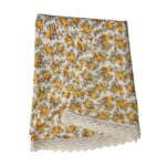 Laudlina LONETA NEW pitsiga, D170cm, beež roos, 50% polüester, 50% puuvill, kangas 476