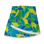 Laudlina LONETA NEW pitsiga, D170cm, rohelised lehed, 50% polüester, 50% puuvill, kangas 481