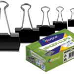 Paberiklamber 25mm must 12tk