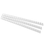 Köitespiraal 14mm (kuni 125 lehte) plast valge 100tk
