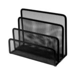 Paberihoidja 3-osaline metallist must FOROFIS