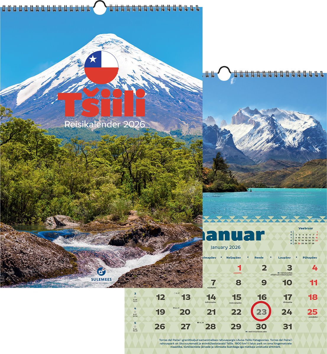 pakal36151-1 Seinakalender "Reisikalender TŠIILI" A3 00362 - Image 1