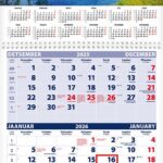 Seinakalender TRIO, avatud mõõt 297x630mm (PILT nr. 3) 00321/40221