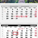 Seinakalender TRIO EXTRA, avatud mõõt 297*640mm (PILT nr. 5) 00319/40509