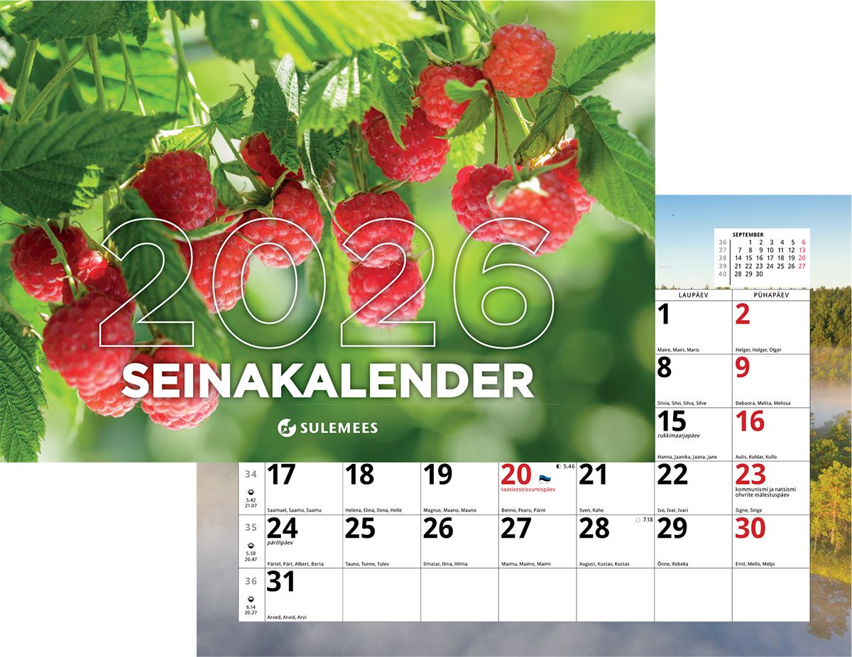 pakal470331-1 Seinakalender, tavaline B5, klamberköide 00331 - Image 1