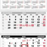 Seinakalender TRIO EXTRA, avatud mõõt 297x640mm (PILT nr. 1) 00319/40505