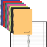 Kaustik spiraalköites A5 jooneline plastkaaned MEMO 60 lehte