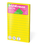 Märkmepaber 75x125mm ERICH KRAUSE Neon jooneline 100 lehte neoon värvid