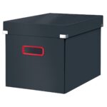 Pappkast kaanega 320x310x360mm LEITZ Cosy Click & Store tumehall