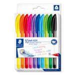 Pastapliiats korgiga STAEDTLER Ball 4320 M/1,0mm 10 värvi komplekt