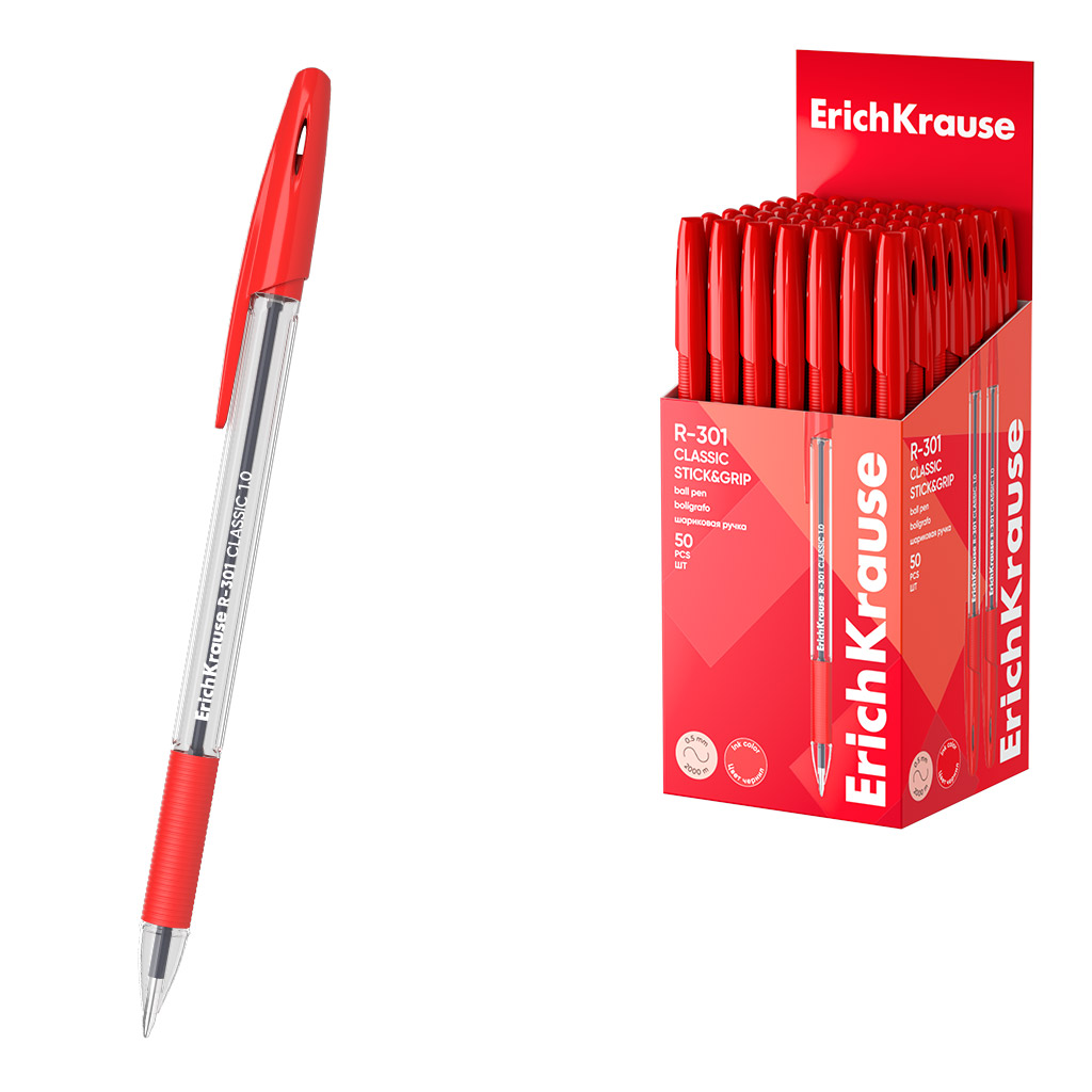 pastapliiats_korgiga_erich_krause_r-301_classic_1mm_punane_1-17 Pastapliiats korgiga ERICH KRAUSE R-301 Classic 1mm punane - Pilt 1