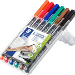 Permanentne marker OHP STAEDTLER Lumocolor 317 M 1,0mm 6 värvi komplekt