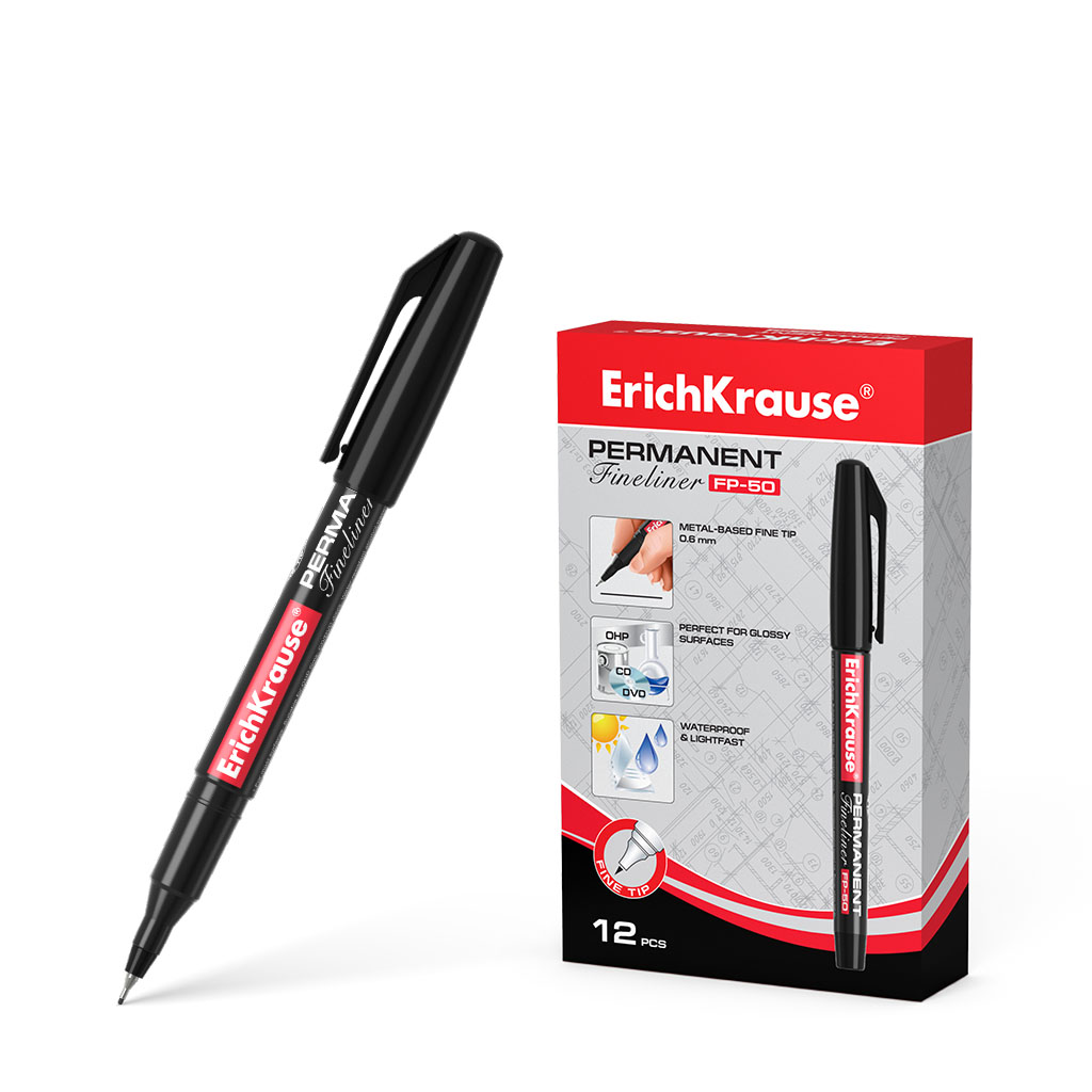 Permanentne marker ERICH KRAUSE FP-50 (F) 0.7mm must - Image 1