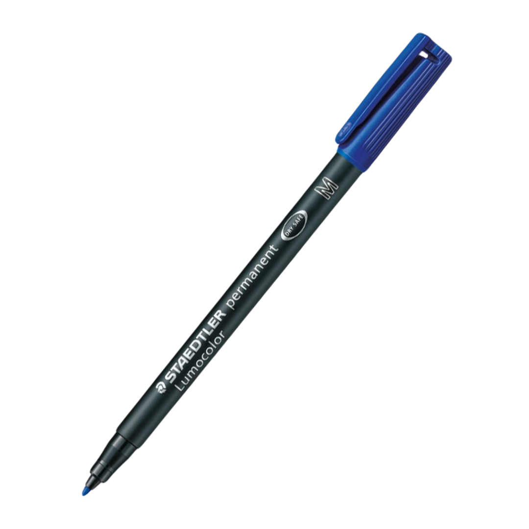 Permanentne marker OHP STAEDTLER Lumocolor 313 S 0,4mm sinine - Image 1