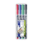 Permanentne marker OHP STAEDTLER Lumocolor 317 M 1,0mm 4 värvi komplekt