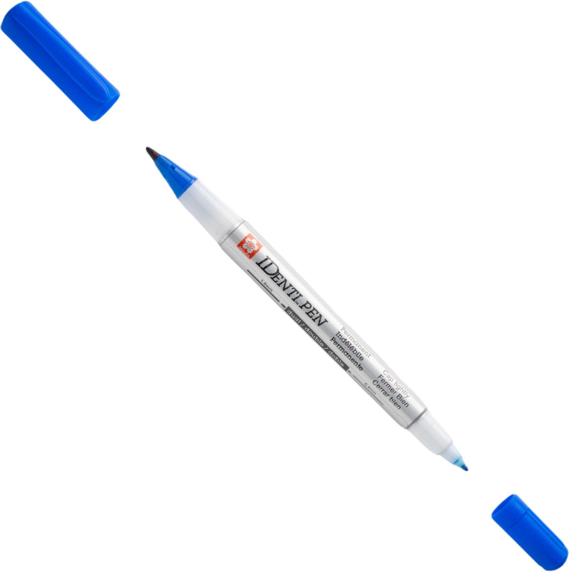 Permanentne marker SAKURA Identi-Pen kahe otsaga 0,4/1,0mm sinine - Image 1