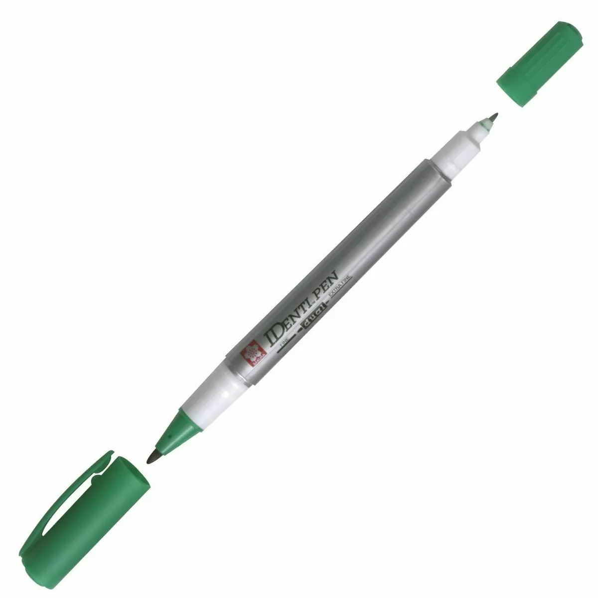 Permanentne marker SAKURA Identi-Pen kahe otsaga 0,4/1,0mm roheline - Image 1