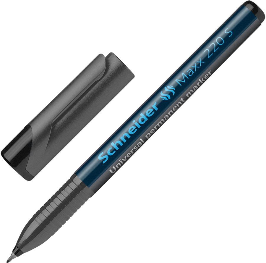 Permanentne marker SCHNEIDER Maxx 220 S/0,4mm must - Pilt 1