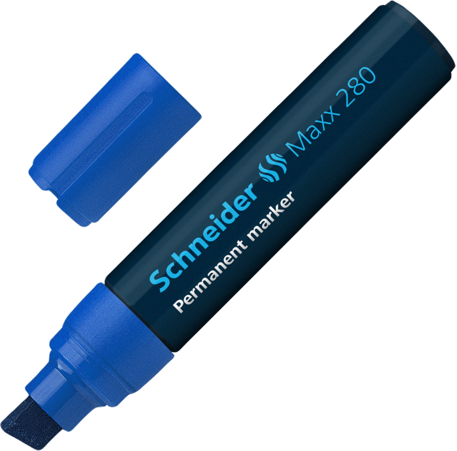 permanentne_marker_schneider_maxx_280_loigatud_ots_4-12mm_sinine_1-4 Permanentne marker SCHNEIDER Maxx 280 lõigatud ots 4-12mm sinine - Image 1
