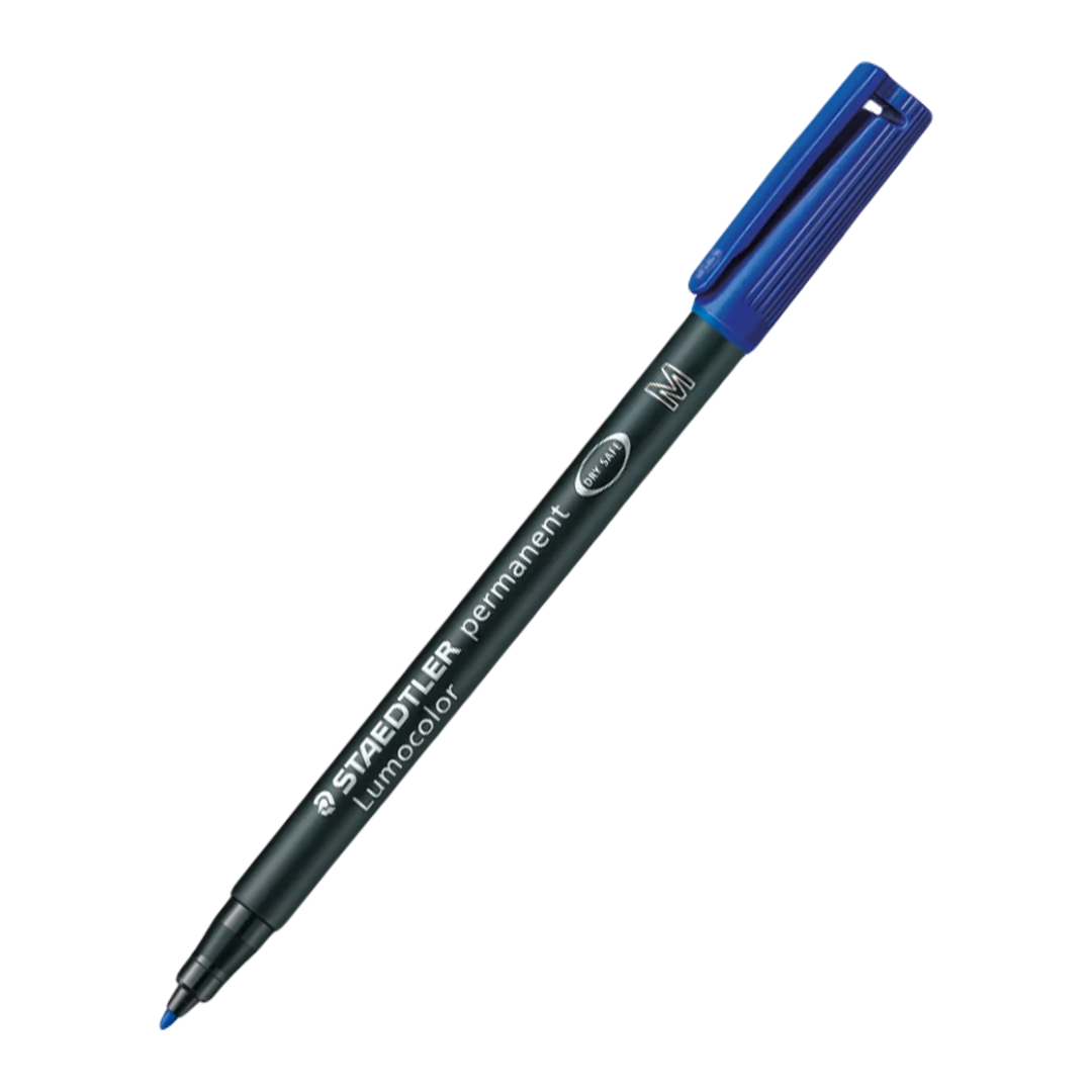 permanentne_marker_staedtler_lumocolor_317m_10mm_sinine_1-2 Permanentne marker OHP STAEDTLER Lumocolor 317 M 1,0mm sinine - Image 1