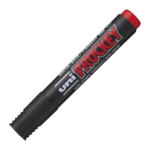 Permanentne marker UNI-BALL Prockey PM122 koonilise otsaga punane