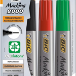 Permanentne marker BIC ECO 2000 2-5mm 4 värvi komplekt