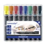 Permanentne marker STAEDTLER Lumocolor 352 koonilise otsaga 8 värvi komplekt