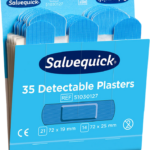 Plaastrid toiduainetööstusele veekindlad sinine SALVEQUICK 35tk pakis