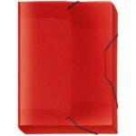 Plastmapp kummiga FORPUS A4 30mm punane