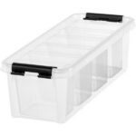 Plastkast kaanega SMARTSTORE Classic 3,5L 12x15x40cm 4-kohalise sisujaotusega