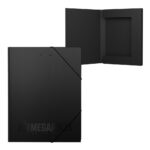 Plastmapp kummiga ERICH KRAUSE Megapolis A4 30mm must