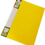 Plastmapp kummiga FORPUS Barocco A4 sidrunikollane